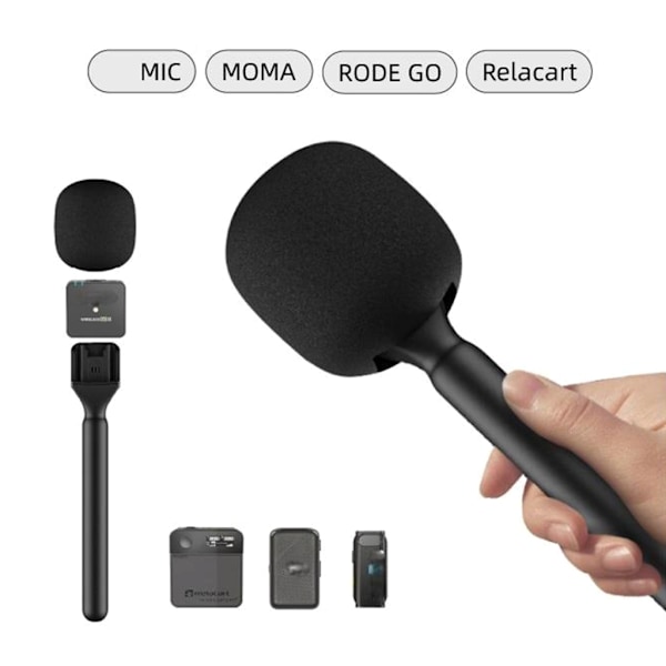 Mikrofon Handhållen Adapter Intervju Handhållen Mikrofon Grepp Sticka För Mic/Rode Go/Relacar Mikrofon