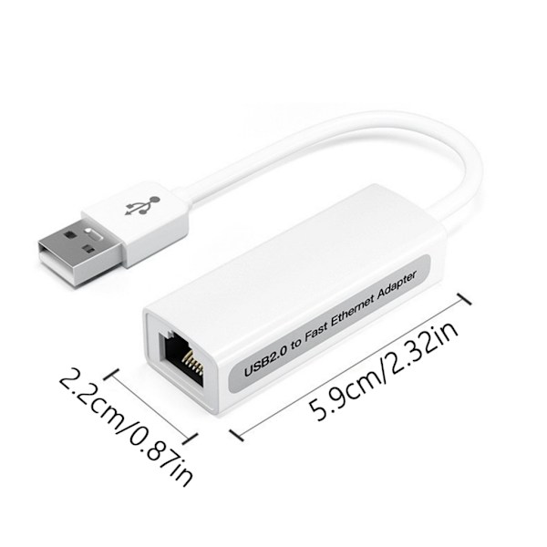 RTL8152B USB Ethernet Adapter, USB2.0 til RJ45 Gigabit USB Netværksadapter