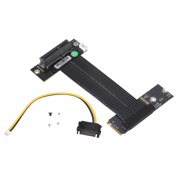 PCIe M.2 NVME-adapter förlängningskabel 64 Gbps snabb hastighet flexibel kabel 5cm - M42UF