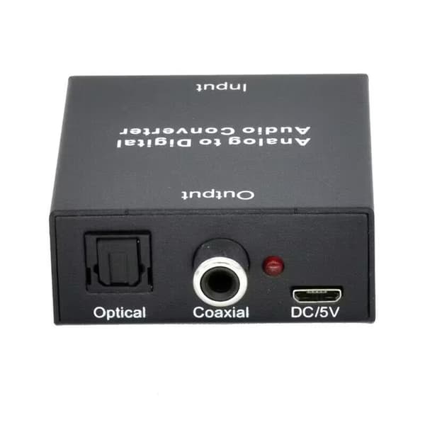 Analog til Digital Audio Converter Analog Stereo- til Digital Optisk Koaksial RCA- Toslink Lydadapter SPDIF-adapter