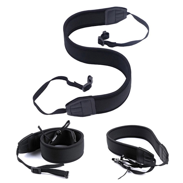 Universal SLR-kamerarem, justerbar nackrem, högelastiskt skum, 56 cm total längd, slingrem