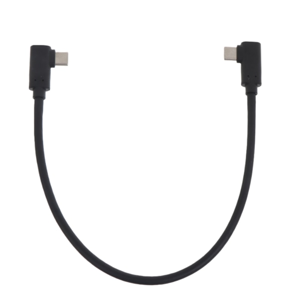 USB C till USB C-kabel 60W, USB C-laddningskabel Snabbladdning Rät vinkel 10 Gbps Datakabel för Smartphone Laptop