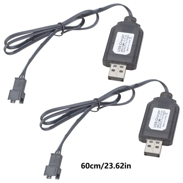 Batteri USB-opladerkabel SM2.0 3P 4P XH 3P-stik til både og quadcoptere null - SM 4P