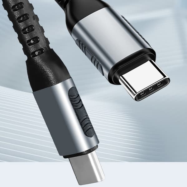 Hurtigopladningskabel 100W USB C til USB C datakabel 480Mbps dataoverførsel 1m