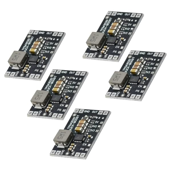 5 stk. automatisk boost step up/down modul mikrocontroller strømrippel