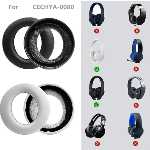Komfortable svampe-ørekopper til GOLD 7.0 til PSV PC VR CUHYA0080 headset White