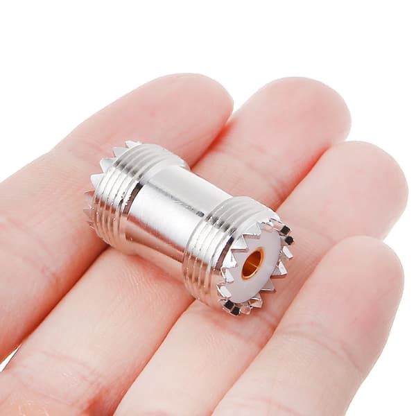 UHF SO239 Hun Til Hun Jack Panelmontering RF Koaksial Adapter Stik Lige