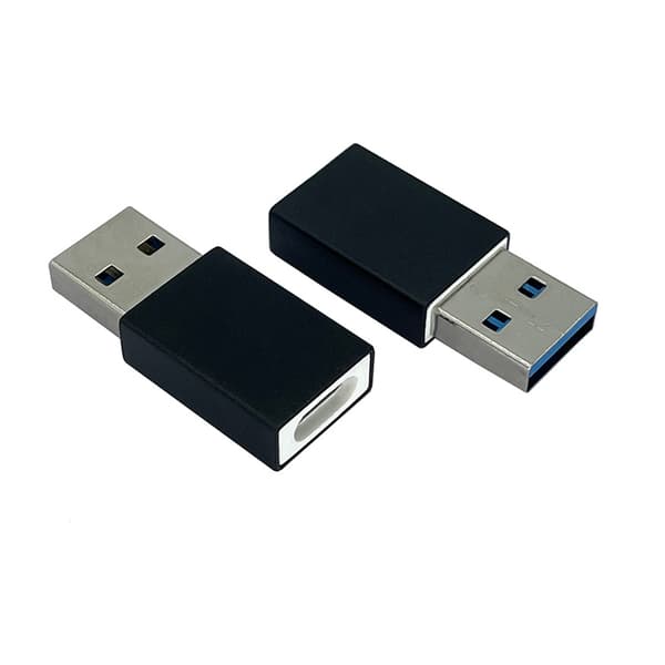 USB Data Blocker Hurtigladeadapter med Datablokkeringsfunksjon Klar for Hurtiglading Black