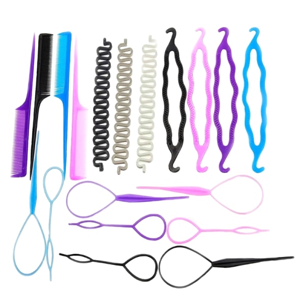 Gör-det-själv-tillbehör Hårmodelleringsverktygssats Magic Fast Spiral Hair Braid Braiding
