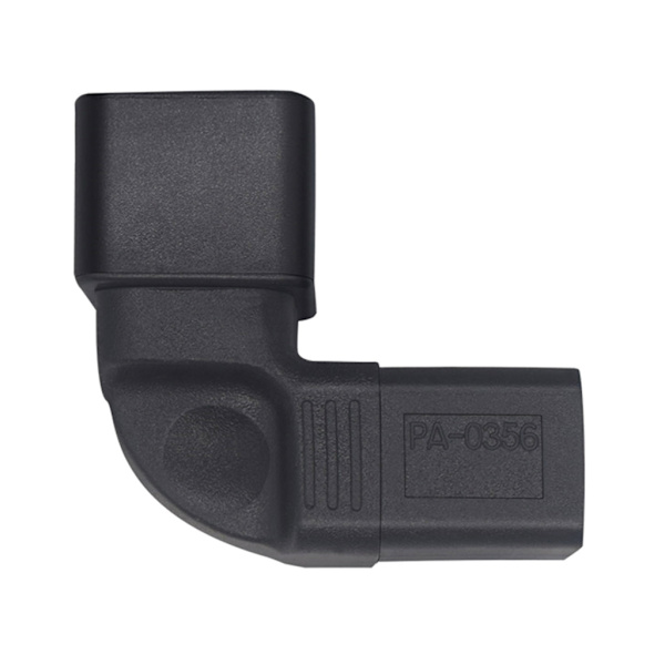 C20 till IEC320-C19 Strömadapter 3-polig Socket Konverteringsadapter Svart