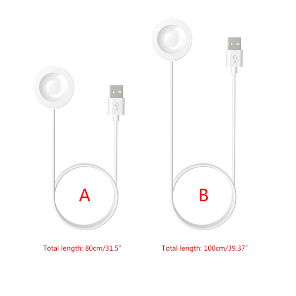 Magnetisk snabbladdningskabel Strömladdare Adapter Ställ Fäste för Watch GT4 White - Siamese