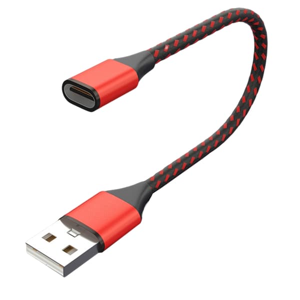 USB C naaras-USB-urossovitin, Type C - USB 2.0 -latauskaapeli tiedonsiirtoon Red