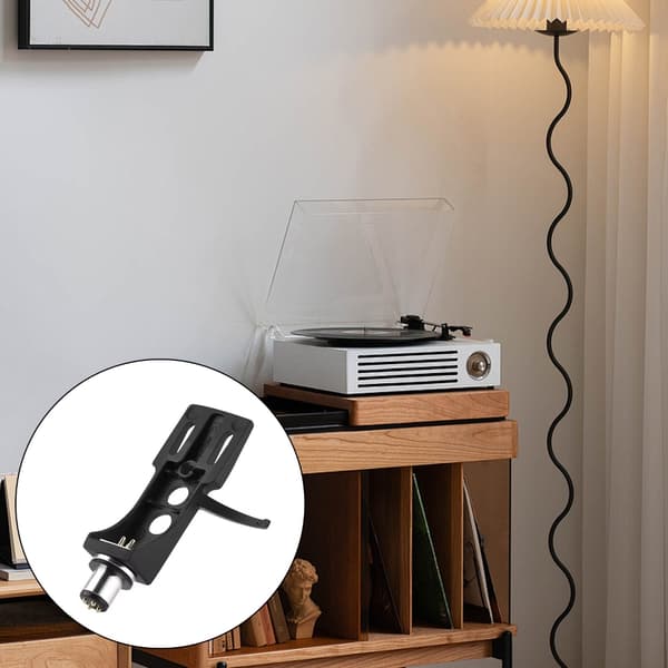 4-benet metalpatronmontering Patron Headshell Holder Opgraderer Auditive Opsætninger Black