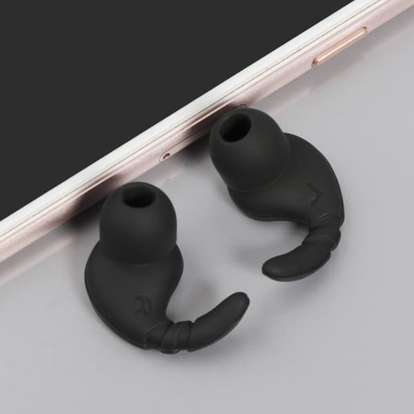 Sidestabilisatorfinner Vinge Ørepropper Silikone Ørepropper Ørekroge til JBL Black