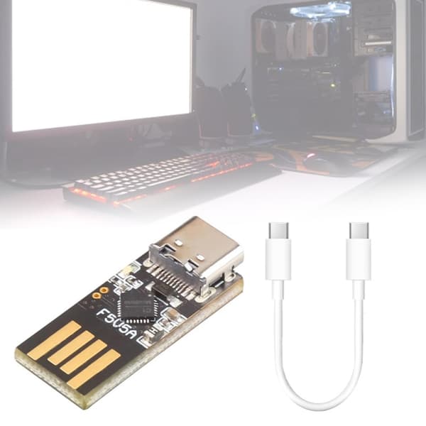 USB A - C PD5V5A -sovitin, luja PCB RPi 5:lle, virranmuunto ilman virtalähdettä null - Does not include wir