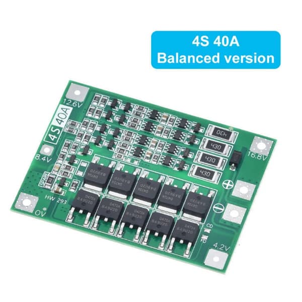 Litiumbatteri 18650 Lader PCB 4S 40A For Drillmotor 16.8V Balansemodul null - Enhancement Board