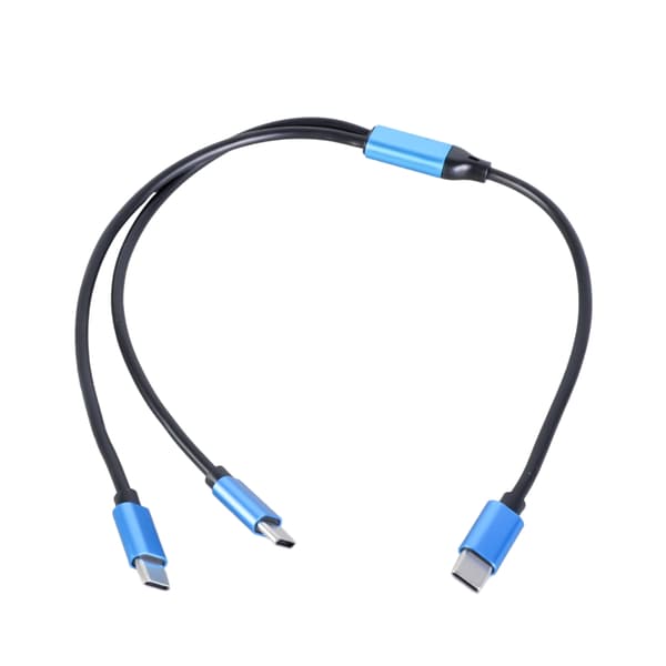 USB C till Dubbel Typ C Splitterkabel För Laddning Och Dataöverföring För Diverse 1m