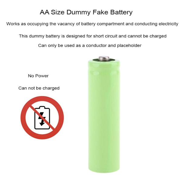 2-i-1 USB-strömadapter 3V AA-batteriadapterkabel Ersätter 2x 1,5V AA LR6