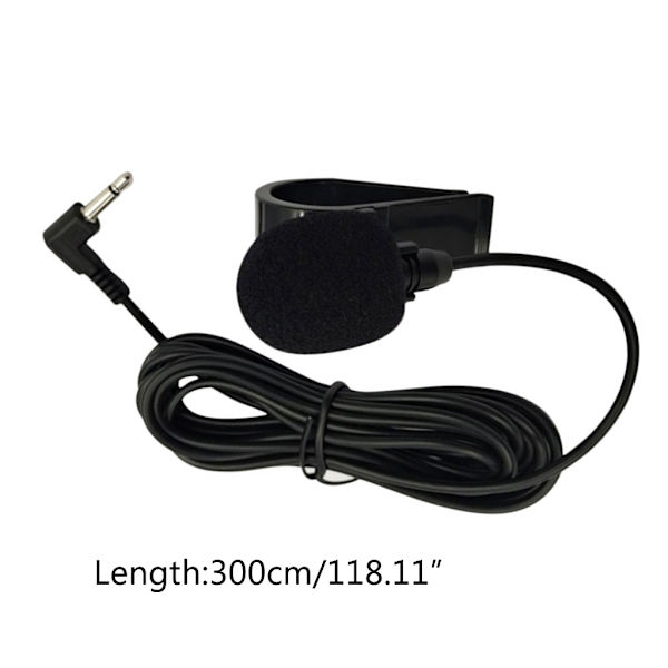 Uppgraderad bilmikrofon med 3m/9,8ft kabel Plug & Play - Stereo extern bilmikrofon