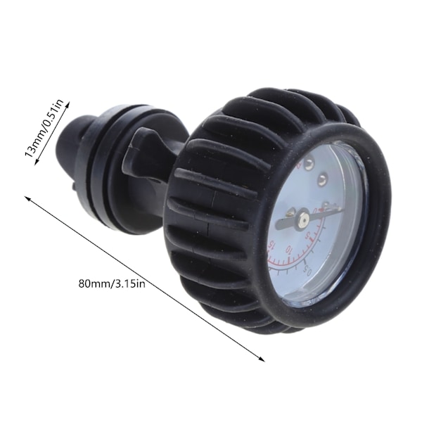 Lufttrycksmätare 30PSI Barometer Kajaktillbehör för Gummibåt Mätning