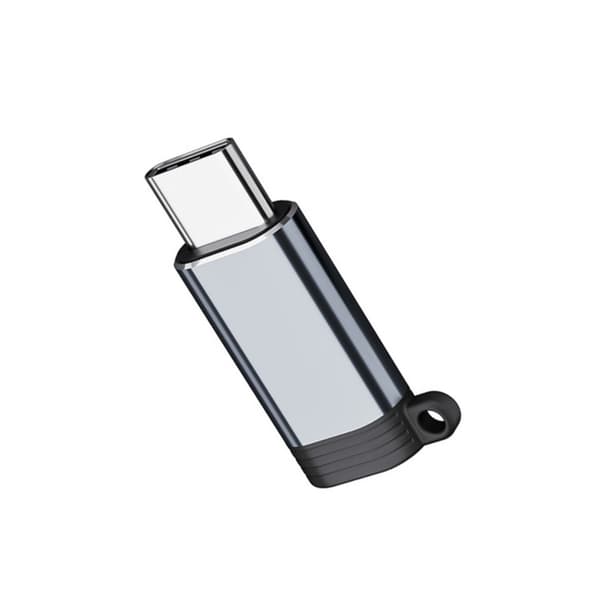 8-pin til USB C hann-omformeradapter for Phone 15 Plus og Pad Grey