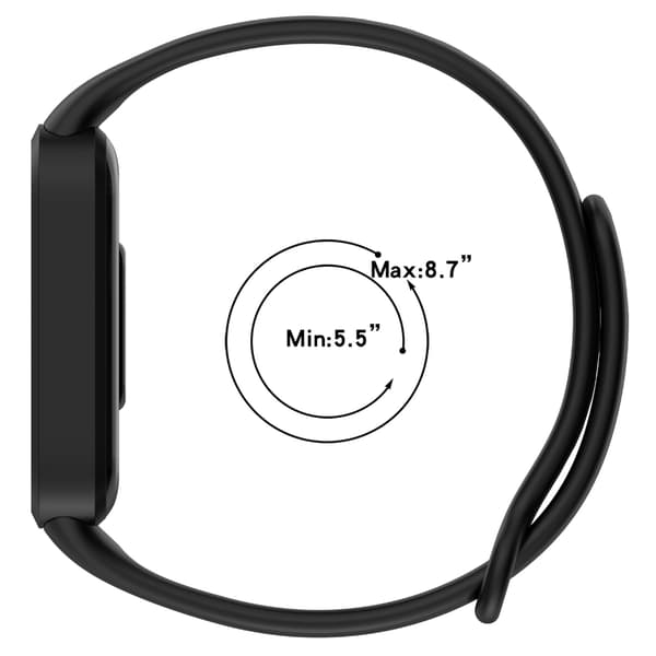 Smartwatch Silikone Urrem Blød Urrem med Quick Release Design til Band 9 Active/til Band 3 Starlight color