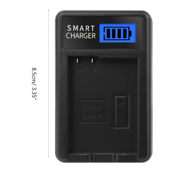 EN-EL14 Kamerabatteriladdare med LCD-skärm för D5100 D5200 D5300 D5500