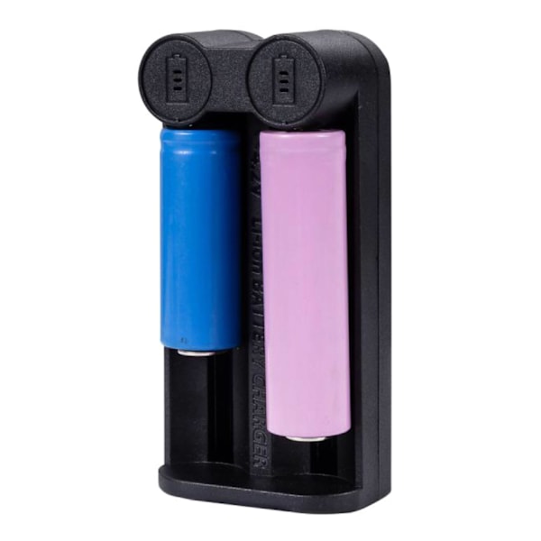 5V 2A Batteriladdare Li-ion Batteriladdningsdocka 2 Fack för 18650 16340 2665