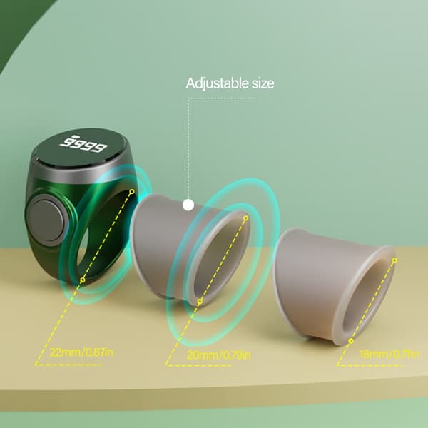 Lättviktsringräknare för andlig praktik, inventarier, bönepärlor Red