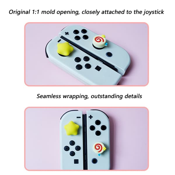 Pakke med 4 analoge stick-rocker-kapper til NS2 gamingtilbehør, spilcontroller-tommelfingerhætte, joystick-kappe null - G