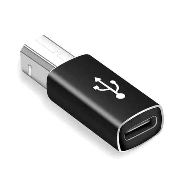 USB C Hunn til USB Firkant Hann Adapter Type C til USB Lader Konverter USB null - Straight black