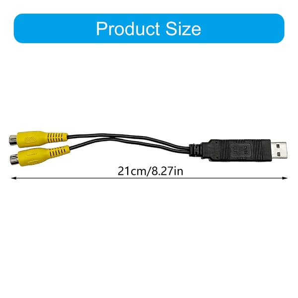 USB til CVBS video output enhed til tilslutning af bilradio nakkestøttemonitor