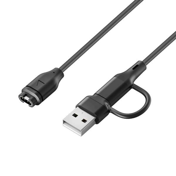 Strømadapter Magnetisk Stik USB/USB C Opladerkabelledning til 8/7/6/5 Ur null - Elbow
