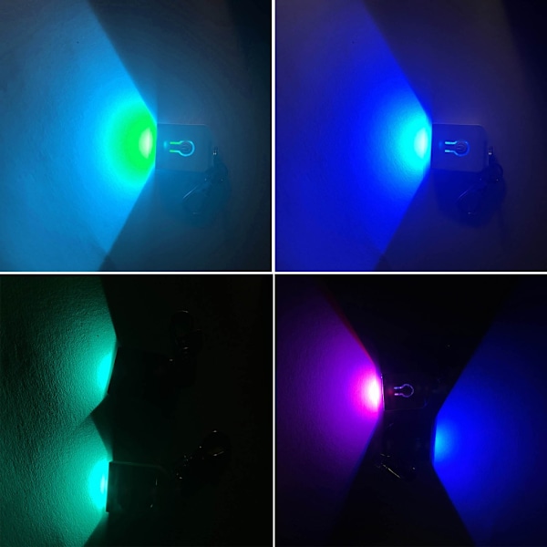 Akryl Ljusnyckelring Mini Portabel LED Nyckelring för Kvinnor Män Bil null - Heart