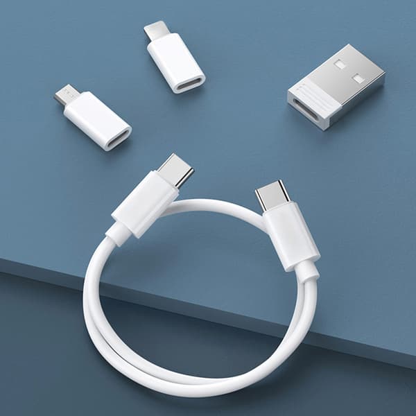 5-i-1 ladekabel USB-kabel ladekabler Micro Mini USB-kabler lader Blue