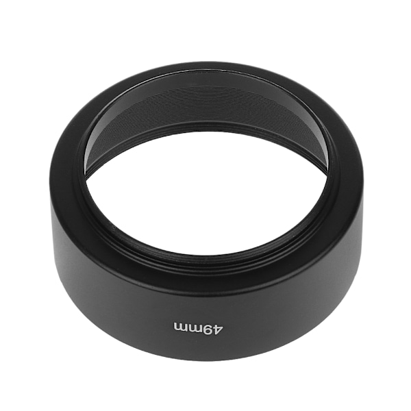 Universal 49mm Lång Objektivhuv Skruvfäste För DSLR SLR Kamera