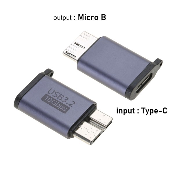 USB C til MicroB Adapter USB 3.0 Type C Hunn til MicroB Hann Konverter 10Gbps null - Type C Female
