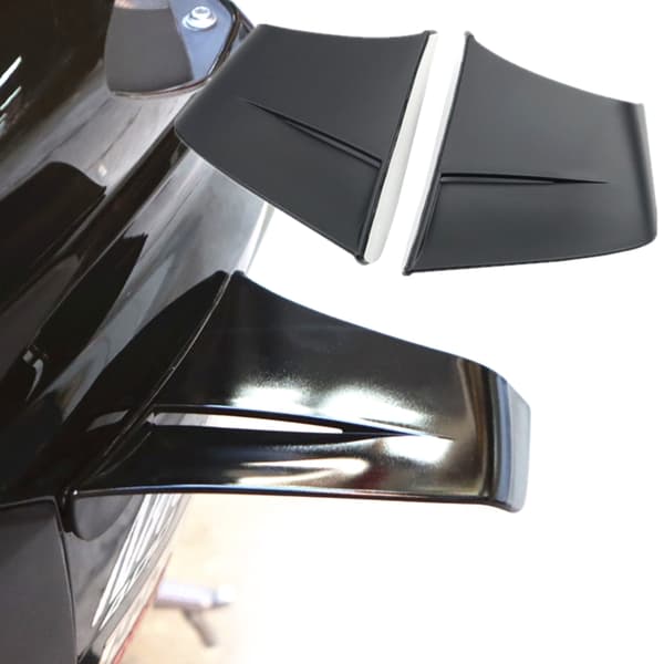 Spoiler Aerodynamisk Vinge Motorcykel Tilbehør Sidekåbe Winglets Vindvinge Glossy black