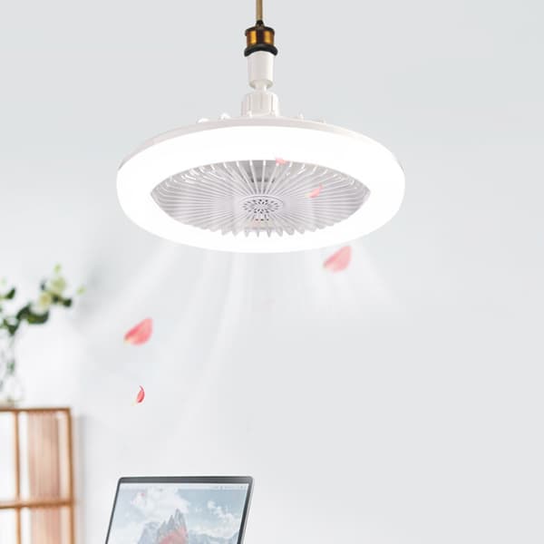 30W LED Loftlampe med Ventilator E27 Multifunktionel Tre Arbejdsindstillinger Ventilatorlampe med Aromaterapi Tabletter White