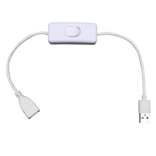 USB Han til Hun Kabel USB Forlængerkabel med Switching Support til LED Bordlampe USB Blæser LED Strips Tilbehør Black