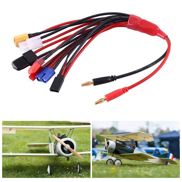 1 till 8 Batteriladdare Plugg Konverteringskabel för B6 B6AC Laddare Fjärrkontroll Bil & Flygplan