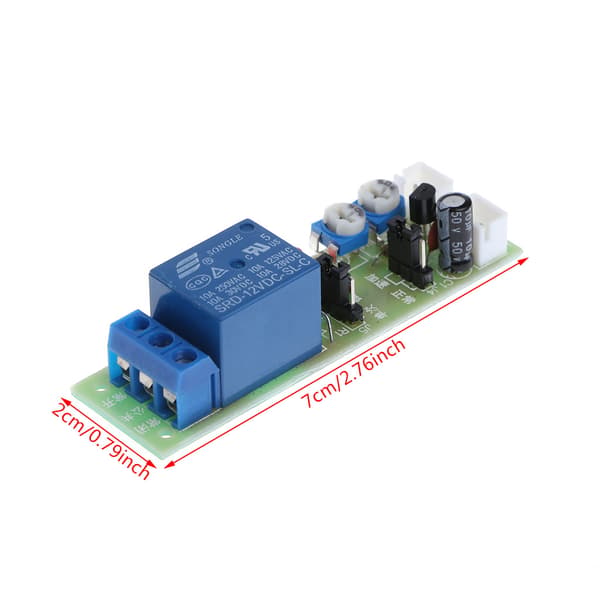12V for DC Infinite Cycle Delay Timing Timer Relay PÅ AV Bryter Loop Modul Tri