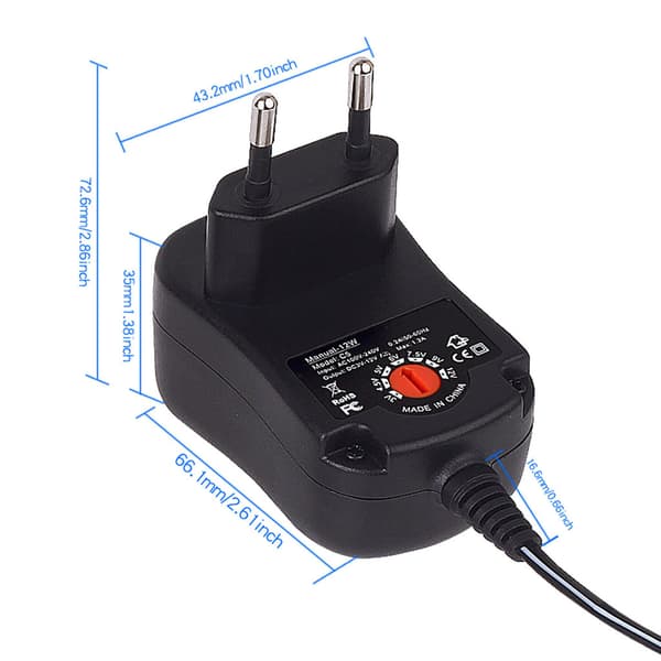EU til AAA batterieliminatorkabel erstatter 2AAA til 8AAA batteri til LED-lys