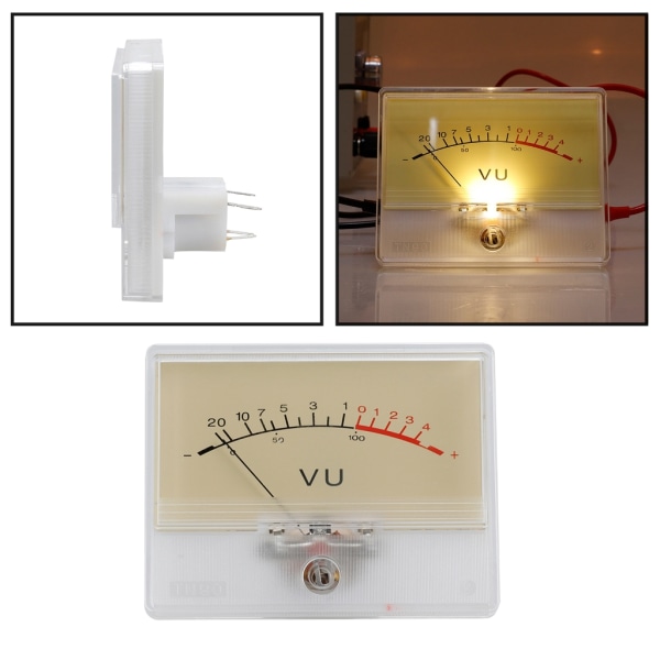 Portabel VUMeter-pekardigital ljudförstärkare DB-nivåindikator för hemmabio-mixer med bakgrundsbelysning