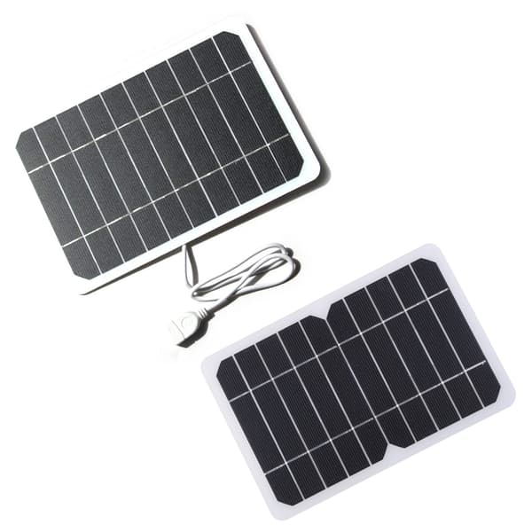 Utendørs 5V bærbar solcelleladerpanel lett solcellepanel med 50 cm kabel