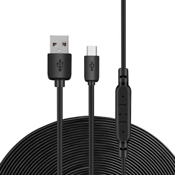 Superlång USB till Micro USB Laddningskabel för Kamera Lång Laddningskabel