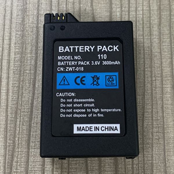 Bärbar Spelkontroll Batteri 3.6V 3600mah för PSP 2000 för PSP 3000