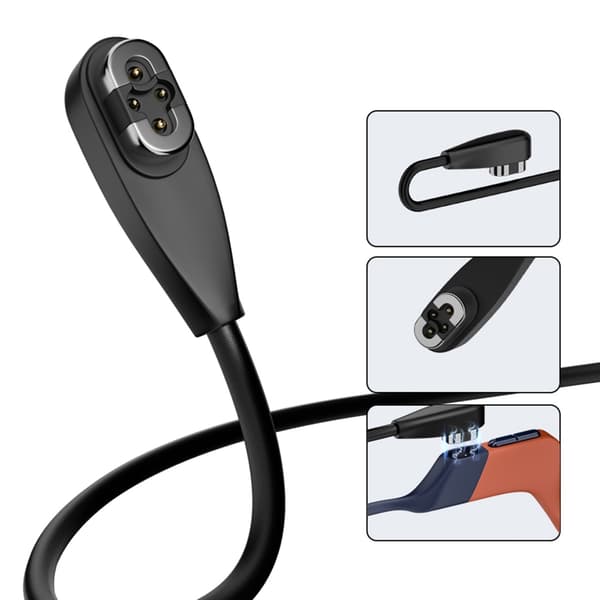 1 m Magnetisk Øretelefon Opladerkabel til S710 Øretelefoner null - USB