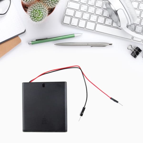 AA batterikasse med bryter og ledninger Ny AA batteriboks 2 celler / 4 celler null - Section 2