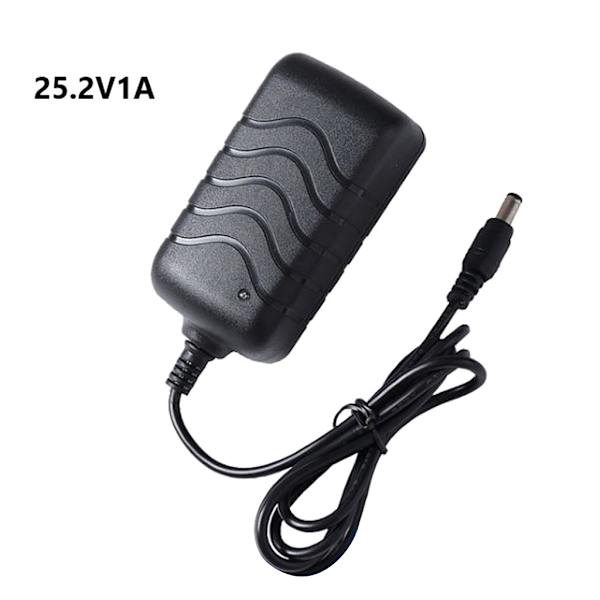 US/EU Stik 25.2V 1A Oplader 25.2V Lithium Batteri Oplader Strømadapter Bærbar EU